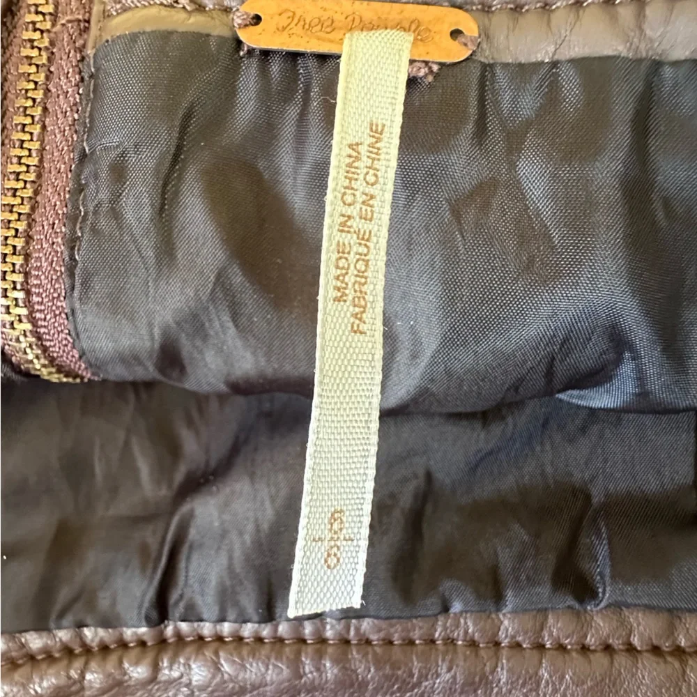Free People | Brown | Mini Skirt Faux Leather Size:6 Brown